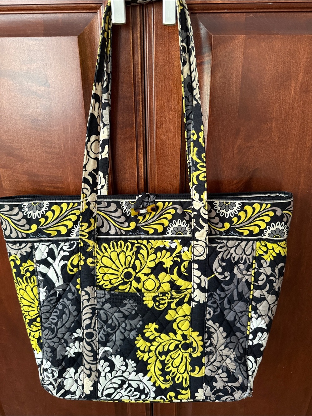 Vera Bradley Quilted Floral Laptop Tote in Baroque Pattern